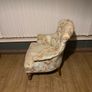 Victorian Style Button Back  Armchair  Solid Wood Legs with Castors Image 4
