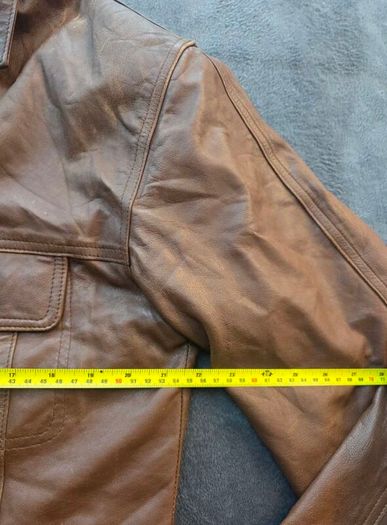 Vintage 1970s Three Angels Leather Jacket Mens Medium