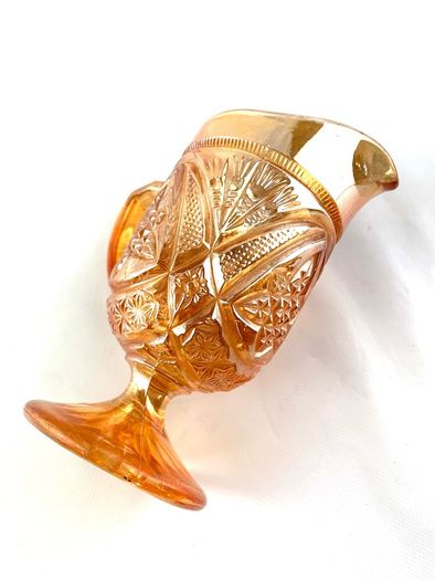 Vintage carnival glass jug
