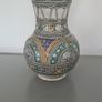 Vase Fes Blue & White With Silver Filigree Image 3