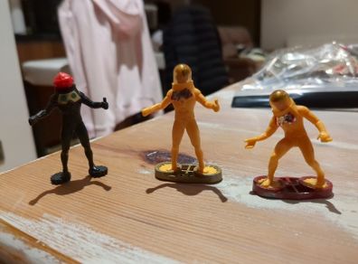 Vintage Space Guard Britains 1981 x3 Plastic Toy Soldiers