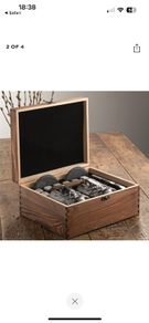 Galway Crystal Renmore Wooden Whiskey Gift Set