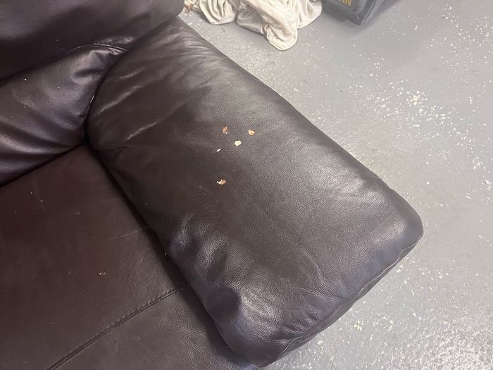 Brown Leather Sofa 3 seater