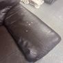 Brown Leather Sofa 3 seater Image 4