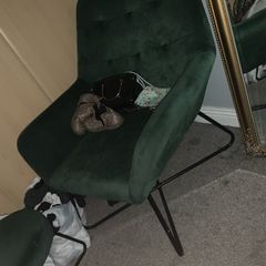 armchair and ottoman