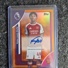 Topps Premier League Trading Cards Myles Lewis-Skelly 08/25 Autogragh