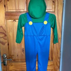 Kids Boys Super Mario and Luigi Costume Plumber Bros Book Halloween Kids Fancy Dress