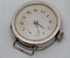 Vintage Swiss Made Silver Trench Wrist Watch