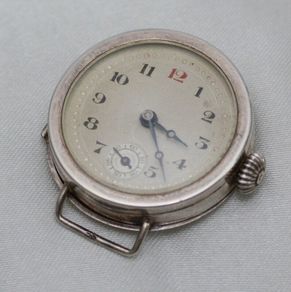 Vintage Swiss Made Silver Trench Wrist Watch