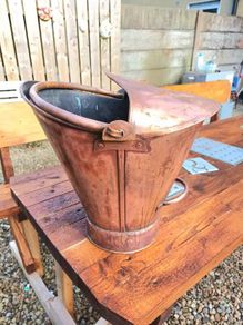 Vintage Handmade Copper Bucket