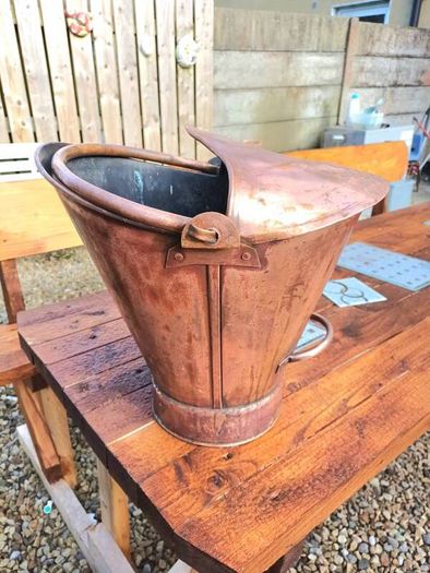 Vintage Handmade Copper Bucket