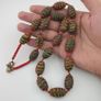 Antique Venetian Style Feather Desgin & Venetian WhiteHeart Glass Beads Necklace Image 7