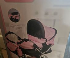 Silver Cross Ranger Baby Doll Pram Pink and Black
