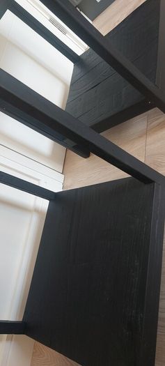 2x Black Side Tables / Bedside Lockers
