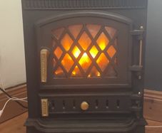 Vintage Cast Iron Style Electric Stove Fireplace Heater