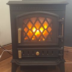 Vintage Cast Iron Style Electric Stove Fireplace Heater