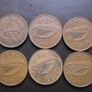 10 Irish 2 pence coins (1971-1996) Image 2