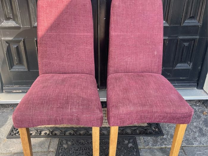 2 x Very Comfortable Homely Wine Dining or Occasional Chairs - Can Deliver