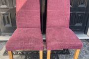 2 x Very Comfortable Homely Wine Dining or Occasional Chairs - Can Deliver