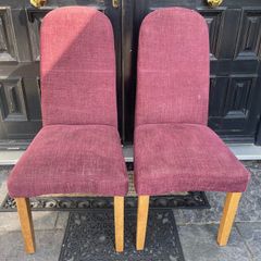 2 x Very Comfortable Homely Wine Dining or Occasional Chairs - Can Deliver