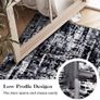 Rug for Living Room 120x180, Black Abstract Soft Bedroom Rug Non-shedding Image 4
