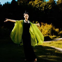 Designer Sample Chiffon Kimono Cardigan  One Size