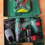 Bosch PSR 18 drill with 2 batteries, charger and brand new bits Image 2