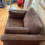 Feather And Down Two Seater Couch And Armchair Image 4
