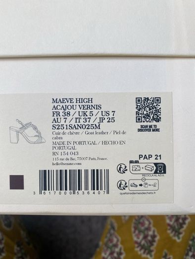 Sezane leather heels