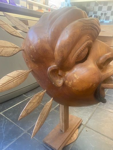 Massive mahogany head