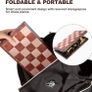Chess Set and Draughts, 2 IN 1 Folding Chess Board Set, Magnetic Chess Pieces, Portable Travel Chess Set Board Games, Educational Toys Gifts for Adults, 31x31cm Image 5