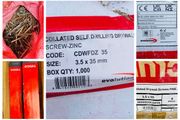 60,000 Collated Plasterboard Gun Screws Job Lot Clearance Plasterers Supplies