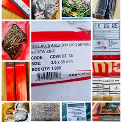 60,000 Collated Plasterboard Gun Screws Job Lot Clearance Plasterers Supplies