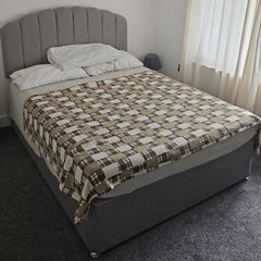 Divan King Size Bed Base & Headboard with 4 Drawer Storage
