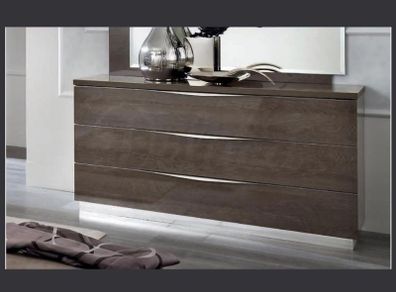 Italy made gloss Silver Birch  King Size Bed