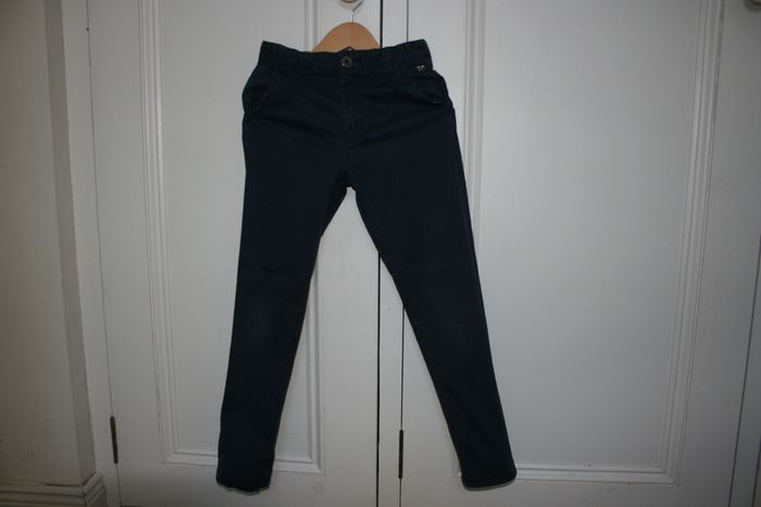 Jasper Conran Boys Slim Fit Navy Chino Trousers Age 9 Years Like New