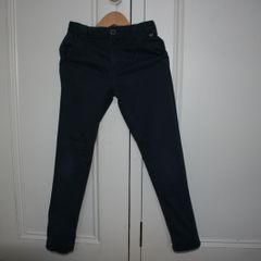 Jasper Conran Boys Slim Fit Navy Chino Trousers Age 9 Years Like New