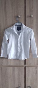 134 cm white elegant boy shirt  worn once