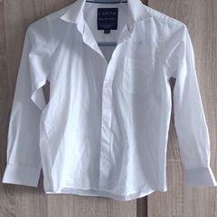 134 cm white elegant boy shirt  worn once