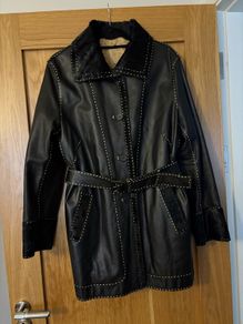 Beautiful Leather Trench Coat