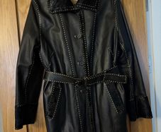 Beautiful Leather Trench Coat