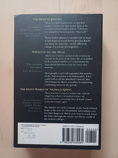 First Inspector Morse Omnibus by Colin Dexter (Murder Mystery Paperback 1998)