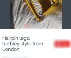 hairpin legs X 4