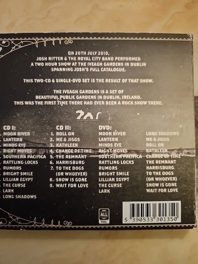 Josh Ritter 2CD + DVD  - Live At The Iveagh Gardens