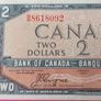 CANADA 1954 Two Dollar banknote in uncirculated condition Image 2