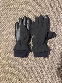 Black Winter Gloves and Scarves Good Condition