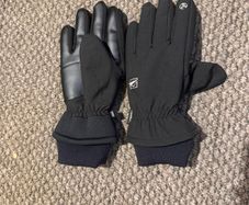 Black Winter Gloves and Scarves Good Condition