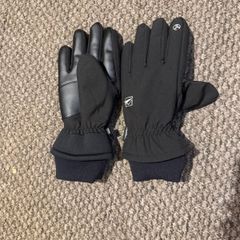 Black Winter Gloves and Scarves Good Condition