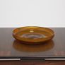 Vintage Amber Glass Platter by Erik Hoglund for Boda Glasbruk, 1960s Image 6