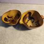 Set of 2 Brawn Marble small Sauce Boat TERRYBAUN POTTERY Co. mayo Ireland. Image 10